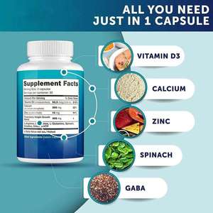 Cápsulas Maximizadoras del Crecimiento con Calcio, Suplemento Herbal Natural para Adultos y Niños, Mejora la Fuerza Ósea - Product Image 4