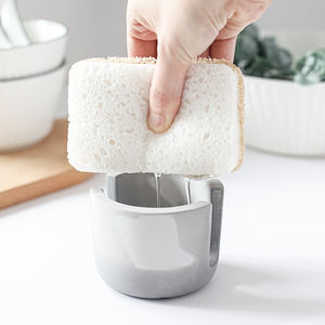 Porta spugna in ceramica antibatterica assorbente eco-friendly in spugna di diatomite - Product Image 6