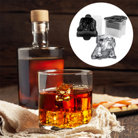 Accueil Bar Party Grand Craft 3D Big Dog Ice Cube Trays Bulldog Ice Cube Mold for Whisky Cocktails Bourbon