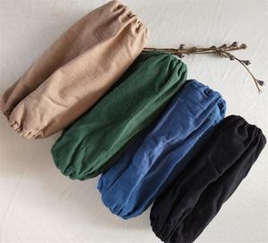 Vente en gros Logo personnalisé coréen <span class=keywords><strong>japonais</strong></span> gris coton <span class=keywords><strong>lin</strong></span> croix arrière Art publicitaire robe fleuriste tabliers de cuisine - Product Image 6