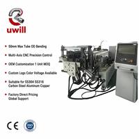 Cintreuse de tubes CNC automatique DW-50CNC-5A pour tubes ronds et carrés en acier de 50 mm (2 pouces), 5 axes, pour pieds de meubles et de chaises