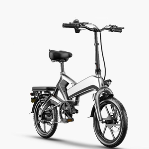 Bicicletta Elettrica Pieghevole Portatile da 14 Pollici con Ammortizzatori, E-Bike Leggera per Pendolarismo Quotidiano e Brevi Spostamenti - Product Image 3