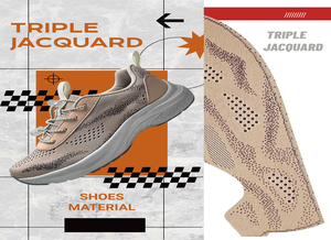 Mềm mại thoải mái bán thành phẩm dệt kim giày dép mũ giày thiết kế thoáng khí - Product Image 3