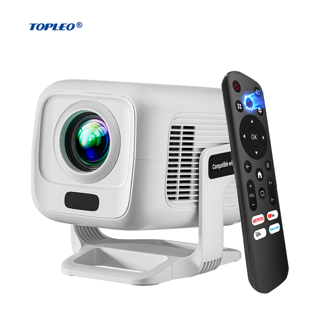 Topleo Portable Mini Pico Projector Android 14 4K Support 1080P LED Home Theater Smart Projector