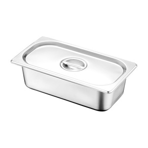 <span class=keywords><strong>Plaque</strong></span> Gastronorme en Acier Inoxydable Épaisse Européenne, <span class=keywords><strong>Plaque</strong></span> GN pour Glaces, Idéale pour les Salons <span class=keywords><strong>de</strong></span> Glaces et les Cantines - Product Image 1