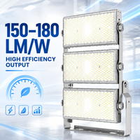 Lampu Sorot LED Industri 720W 840W Lumileds Inventronics 3-Modul Dapat Diputar IP67 Garansi 5 Tahun