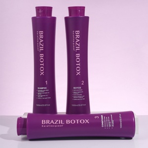 Kit Profesional de Tratamiento de Keratina sin Formaldehído, Crema Alisadora para el Cabello, Kit de Keratina Brasileña para Uso en Salón - Product Image 6
