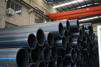 Tuyau de drainage en polyéthylène vierge de qualité PE100 DN180mm PN1.25Mpa pour les eaux usées, haute pression, durable, écologique, fusion à chaud