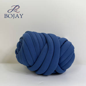 Bojay 500g topu 2cm süper tıknaz örgü tüp makine yıkanabilir çizgili iplik el örgü için - Product Image 5