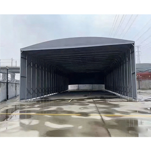 Push Pull <b>Tent</b> - Foldable Movable Canopy Heavy Duty Galvanized <b>Frame</b> PVC Folding canopy Retractable Awning Warehouse <b>Tent</b> - Product Image 4