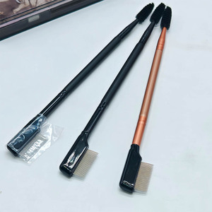 Premium Double Spoolie and Metal Comb for <strong>Brow</strong> Wax Double Sided Metal Comb Brush Lash Eyebrow Cosmetic Makeup Eyelash <strong>Extension</strong> - Product Image 3