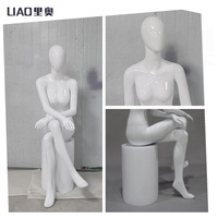 Mannequin Femme Haut de Gamme Personnalisable en Fibre de Verre Corps Entier Marque LIAO pour Vitrine de Boutique de Mode