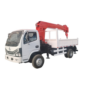 Grue polyvalente montée sur camion, petite remorque, capacité 8,2 m, hauteur de levage, construction en acier, moteur inclus - Product Image 1