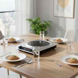 Cocina de Inducción Portátil de 2000W, Cocina Eléctrica Impermeable de Acero Inoxidable para Uso en Hoteles y Autocaravanas YLM-LX500 - Product Image 5