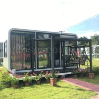 Remorque portable préfabriquée amovible de haute qualité, facile à monter, mobile Apple Cabin House pour hôtel, villa