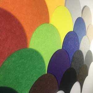 Azulejos de pared acústicos de fieltro PET con forma de concha y pez de diseño moderno, decoración de aula para habitación de niños absorbente de sonido Akupanel - Product Image 3