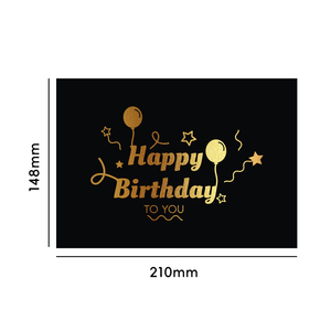 Индивидуальные креативные поздравительные открытки на день рождения, печать методом листопечати, праздничные благодарственные открытки, приглашения на банкет - Product Image 1