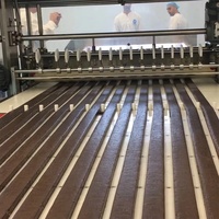 Nouvelle machine à enrober les barres chocolatées MK Snickers - Certifiée ISO, alimentation par prise, faible coût d'entretien, garantie 1 an, personnalisable