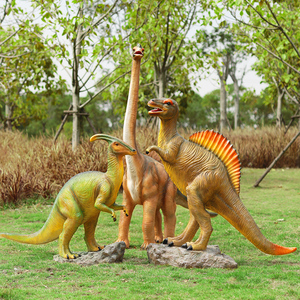 Location d'événements et de fêtes, sculptures de dinosaures en fibre de verre, accessoires d'œufs de dinosaures en résine pour la décoration de paysages de parcs - Product Image 4