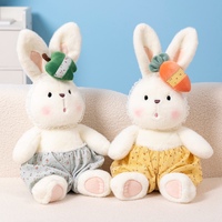 Peluche Lapin Mignon Adorable Décoration Chambre Maison Doux et Moelleux Jouet en Peluche pour Filles Enfants Cadeau Surprise Anniversaire