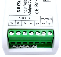 DC9-24V 4Ax4CH Mini 4 Canaux RGBW DMX 512 Décodeur Contrôleur pour RGB RGBW LED Bande