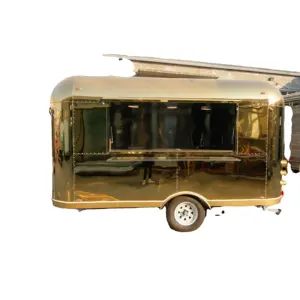 Bbq Kiosk Fast Concession Stand Street Mobile Airstream Food Trailer With Kitchen