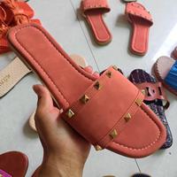 Sandales plates décontractées pour femmes africaines, imprimées, en PU souple, avec semelle extérieure en caoutchouc, fermeture à enfiler, style coréen et japonais, toutes saisons