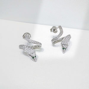 Pendientes de plata de ley 925 personalizados con piedra de corte baguette de lujo, geométricos, para fiesta, novia, profesora, con piedra natural, para mujer. - Product Image 2