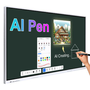 65 75 pouces 4k écran tactile écran plat interactif LCD tableau intelligent numérique pour les écoles d'enseignement tableau blanc interactif - Product Image 1