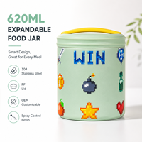 Boîte à lunch isotherme portable en acier inoxydable avec poignée, récipient alimentaire pour le bureau, les étudiants et les activités de plein air