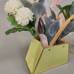 Boîte à <span class=keywords><strong>fleurs</strong></span> en forme de cœur écologique en carton recyclé pour l'emballage de bouquets - Product Image 6