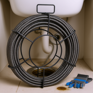 Cable Desatascador de Drenajes Sewer Snake de 75 Pies y 3/8 Pulgadas con Núcleo Sólido para Eliminar Obstrucciones en Tuberías - Product Image 2