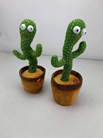 Cactus Parlant Dansant, Jouet Électronique en Peluche Rechargeable, Répète les Paroles, Chante et Danse, Sans Fil