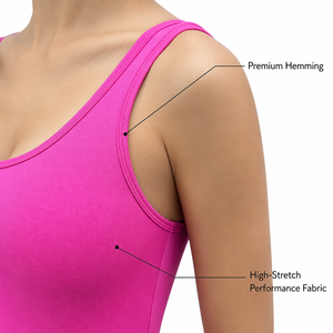 Women Premium Hot Pink Backless Yoga Unitard with <b>Booty</b> Scrunch Detail and High Stretch Fabric for Professional Fitness Brands - Product Image 6