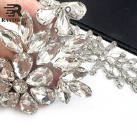 Vente en gros Asfour 88888 cristal naturel verre appliques feuille perle mariée coiffure robes accessoires pour les occasions de mode