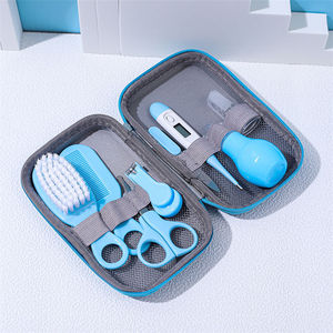 WELLFLYER <span class=keywords><strong>Ensemble</strong></span> de manucure et pédicure 8 pièces en gros, essentiels pour les soins de la mère et <span class=keywords><strong>du</strong></span> bébé, coupe-ongles, peigne, brosse, aspirateur nasal, sac en EVA - Product Image 2