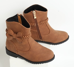 Bottes de princesse pour filles, antidérapantes, polyvalentes, à tube court, bottes pour petites filles - Product Image 1