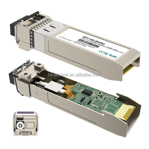 ตัวรับส่งสัญญาณ SMF พอร์ตเดียว LC 1270/1330nm 20กม. ส่ง10G SFP + - Product Image 2