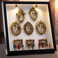 Kit DIY Mini Musée en Boîte Silhouette – Cadre Artistique Créatif Effet Ombre – Ensemble Artisanat 3D Scène de Musée pour Décoration Maison & Cadeaux