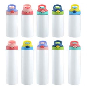 <b>Hot</b> Sale 12oz 20oz Stainless Steel Kids Water Botter Custom logo Sublimation Blank Sippy Tumbler for Children - Product Image 1