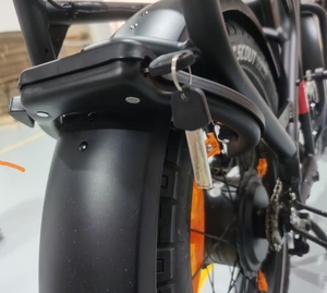 Heavy Duty Scooter per bicicletta elettrica a ferro di cavallo in acciaio grande grasso per telaio per pneumatici di sicurezza Fatbike blocco per <span class=keywords><strong>moto</strong></span> antifurto per bici - Product Image 6