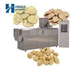 Totalmente Automático De Feijão De Soja Chunks Protein Making Machine Linha De Processamento De Extrusora De Pepita De Soja