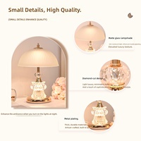 Lampe de table transfrontalière haut de gamme en fer forgé, style nordique, à intensité variable, commande tactile, batterie incluse, sensation premium