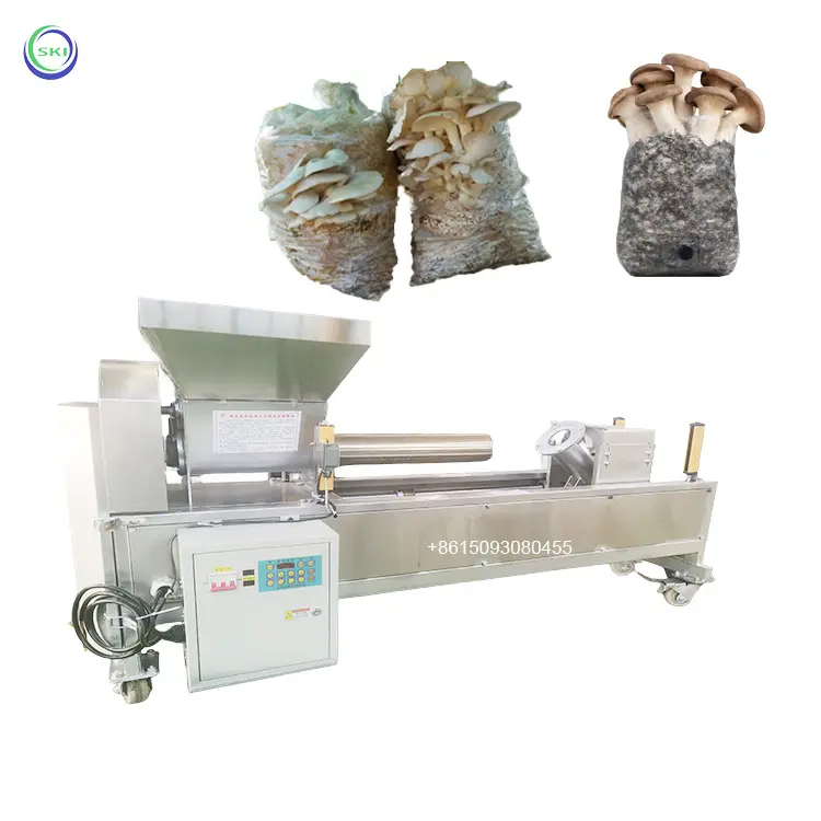 Máquina de envasado de suelo de cultivo de setas, máquina de llenado de ensacado para Material de cultivo de setas