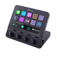 MiraBox Stream Deck pour le montage vidéo, 4 boutons de volume, contrôleur de jeu professionnel