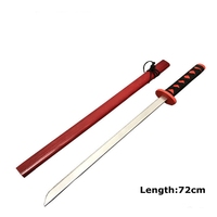 Épée en bois de 72cm pour enfants, jouets d'entraînement, Cosplay Katana, vacances, cadeaux bon marché