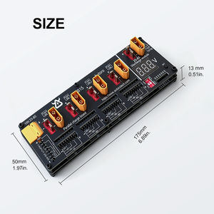1S-8S โมดูลแบตเตอรี่คู่แบบขนาน AB30 สำหรับโดรน FPV, บอร์ดเชื่อมต่อแบบขนานเพื่อเพิ่มเวลาบิน K63 - Product Image 3
