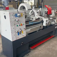 Tour à métaux manuel vertical robuste MHMT CM6241 avec tête à engrenages, 380V, 4 porte-outils, fonction de filetage, pour petites séries de pièces métalliques