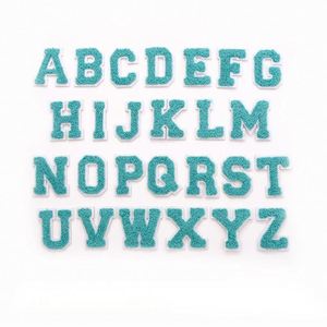 Factory Sale Iron on 5cm White Edge Colorful Embroidered Chenille Letter Patches - Product Image 3