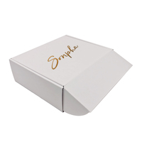 Boîte en Carton ondulé blanc rose personnalisé, emballage de courrier pour vêtements, en tissu, sous-vêtements, chemise, courrier, boîte cadeau, 50 pièces